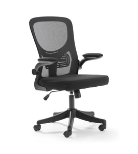 Chaise de bureau Felix en maille noire/noire