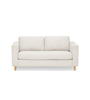 Hildur - Canapé 2 places beige L : 169 x P : 85 x H : 78 cm