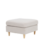 Hildur - pouf beige L : 66 x l : 66 x H : 43 cm