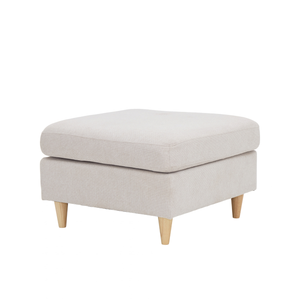Hildur - pouf beige L : 66 x l : 66 x H : 43 cm