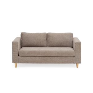Hildur - Canapé 2 places couleur sable  L : 169 x P : 85 x H : 77 cm