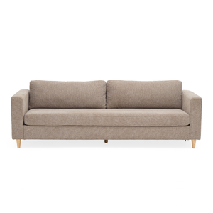 Hildur - Canapé 3 places couleur sable L : 226 x P : 85 x H : 78 cm