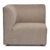 Emilia Module droit et gauche en sable L : 79 x P : 79 x H : 72 cm