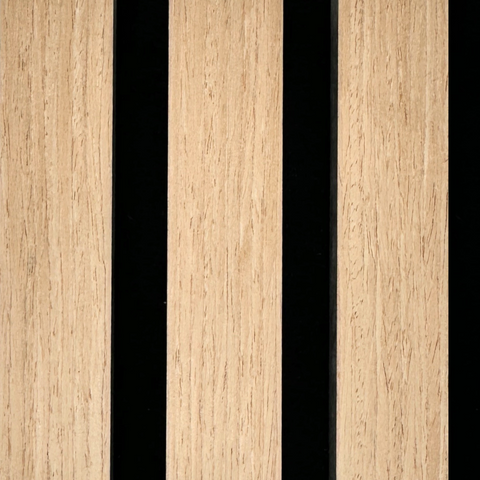 Échantillon de panneau acoustique en placage de chêne 150 x 120 mm