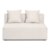 Module intermédiaire Hailey, beige : L : 121 x P : 100 x H : 65 cm