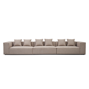 Hailey - Canapé modul en sable avec 3 modules L : 415 x P : 100 x H : 65 cm