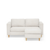 Canapé-chaise longue Hildur 2 places, couleur beige