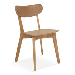 Rory chaise de salle à manger – Chaise en placage de chêne