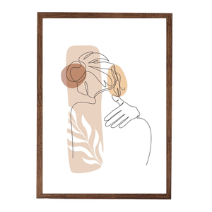 Paloma Cadre photo 50x70 cm bois fumé