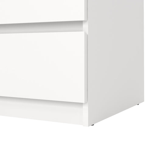 Commode Naia 3 tiroirs blanc H : 70 x L : 77 x P : 50 cm