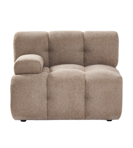 Lilie - Module gauche couleur sable - L : 95 x P : 95 x H : 64 cm