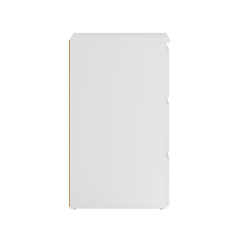 Maise commode 70x138x41 cm avec 6 tiroirs en blanc