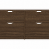 Armoire à chaussures Livo - aspect chêne fumé avec 4 portes