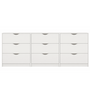 Armoire à chaussures Livo - blanche avec 9 portes