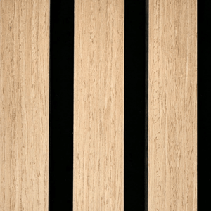 Échantillon de panneau acoustique haut de gamme en placage de chêne, 150 x 120 mm