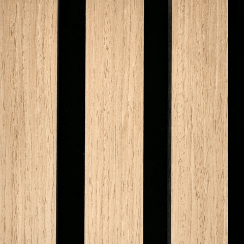 Échantillon de panneau acoustique en placage de chêne 150 x 120 mm