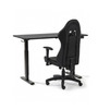 Table réglable en hauteur Damian 115 x 60 cm, noire + fauteuil de gaming Julian