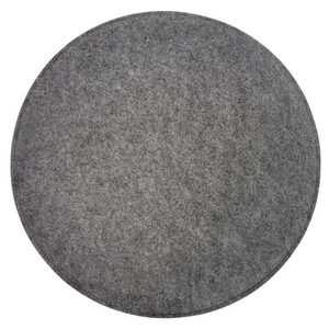 Bonnie - Coussin de siège rond en feutre gris