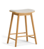 Tobi Tabouret de bar 42x36x65 cm en chêne