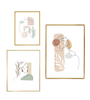 Lot de 3 cadres Lyra dorés