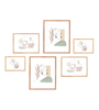 Lot de 6 cadres en bois « Paloma »