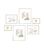 Lot de 6 cadres Lyra dorés