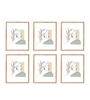 Lot de 6 cadres en bois Paloma