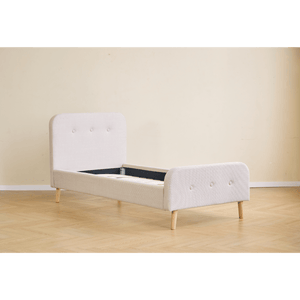 Cadre de lit Christian en beige 90x200 cm
