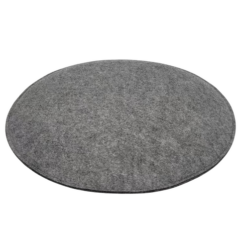 Bonnie - Coussin de siège rond en feutre gris