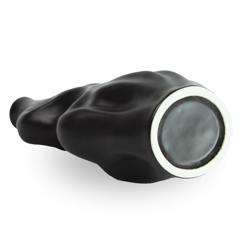 Alva - Vase en céramique noire 25 cm