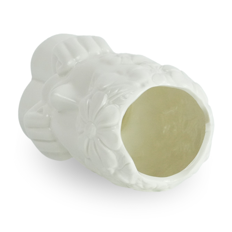 Asti - Vase en céramique blanche 19,8 cm