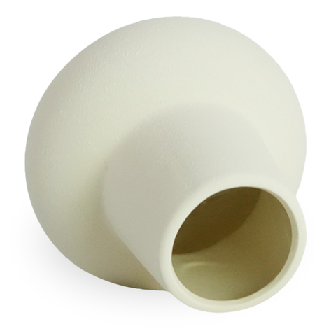 Vase en céramique Birka sable 15 cm
