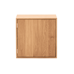 Rumi Etagère murale avec porte et étagère 33x20x33 cm chêne incl. support mural