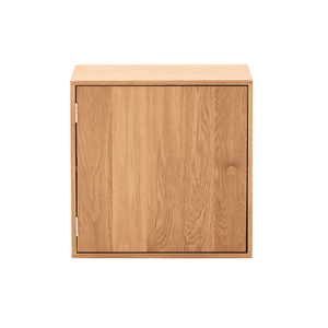 Rumi Etagère murale avec porte et étagère 33x20x33 cm chêne incl. support mural
