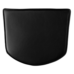 Bella - Coussin de siège en cuir artificiel noir