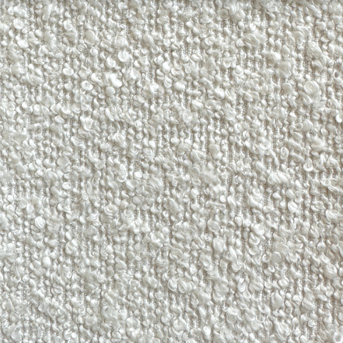 Malou - Échantillon de tissu bouclé blanc cassé