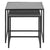 Seaford - Ensemble de tables basses/tables d'appoint en mélaminé noir (2 tables)