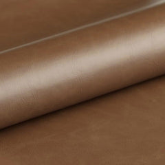 Échantillon de tissu en cuir PU marron pour lit