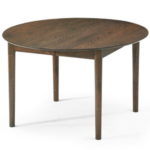 Liam - Table de salle à manger en chêne fumé avec rallonge 120/160/200 cm - Comprend 2 rallonges