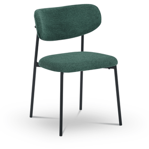 Chaise de salle à manger Lucinda - Tissu vert