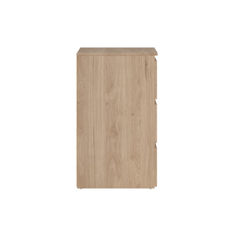 Maise commode H:70 x L:138 x L:41 cm avec 6 tiroirs en aspect chêne
