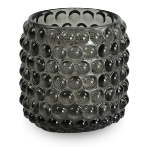 Nelly bougeoir en verre gris 8,5 cm