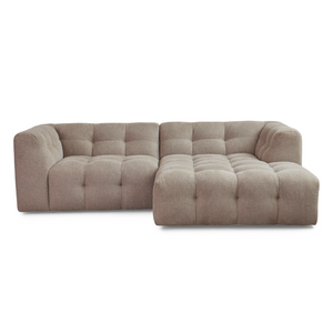 Poppy canapé bulle avec méridienne sable - côté droit