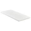 Surmatelas Henry blanc en mousse PU, 90 x 200 x 4 cm