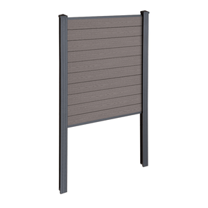 Finley - Module de départ pour clôture composite  - H : 150 x L : 95 cm - Marron