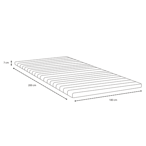 Premium lit boxspring beige 180x200 cm avec surmatelas en mousse à mémoire de forme 7 cm, pieds chromés inclus