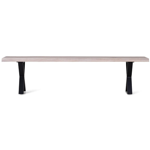 Aura - Banc de table en chêne blanc huilé