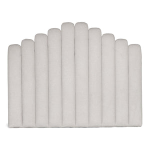 Tête de lit Viola 180x143 cm en textile beige