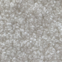 William - Échantillon en peluche Teddy blanc cassé
