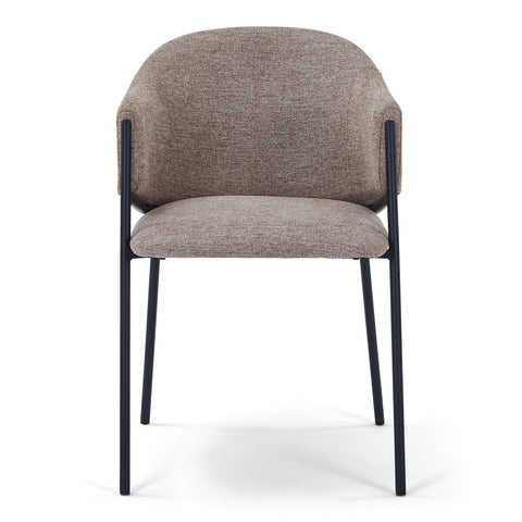 Carolina Chaise de salle à manger en textile sable